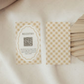 ギンガチョウ赤ちゃんシャワーギフト登録カード エンクロージャーカード