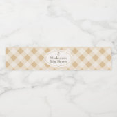 ギンガチョウ赤ちゃんシャワー水ボトルラベル ペットボトルラベル (シングルラベル)