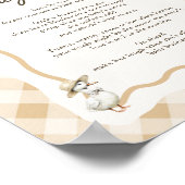 ギンガチョウ赤ちゃんシャワー深夜おむつサイン ポスター (角)