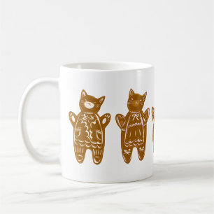 ギンガパンの猫たち絵を描 – 手 コーヒーマグカップ