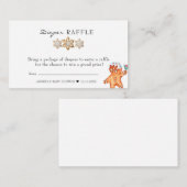 ギンガパン |クリスマスベビーシャワーおむつラッフル エンクロージャーカード (正面/裏面)