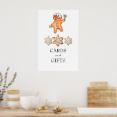 ギンガパン |クリスマスベビーシャワーカード&ギフト ポスター (キッチン)