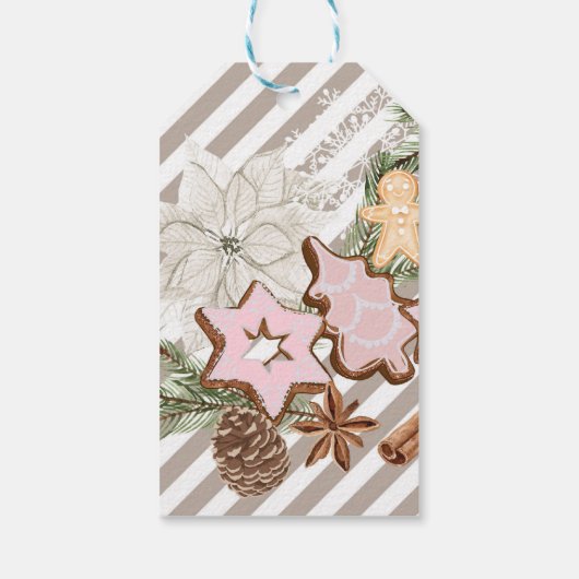 ギンガパン |クリスマスベビーシャワー感謝していお気に入り ギフトタグ (裏面)