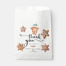 ギンガパン |クリスマスベビーシャワー |ありがとうございます フェイバーバッグ