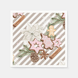 ギンガパン |クリスマスベビーシャワー スタンダードカクテルナプキン