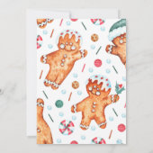 ギンガパン |クリスマスベビーシャワー 招待状 (裏面)