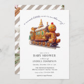 ギンガパン |クリスマスベビーシャワー 招待状 (正面/裏面)