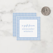 ギンガパーソナライズされたムギフト囲いカード ノートカード (正面/裏面インサイチュ)