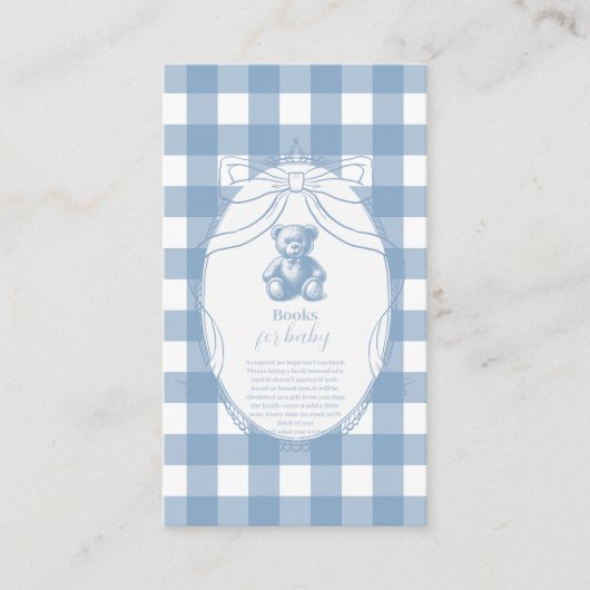 ギンガフランスのムテディベアベビー エンクロージャーカード (正面)