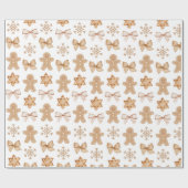 ギンガブレッユニークドクリスマスプレゼント包装紙 ラッピングペーパー (フラット)