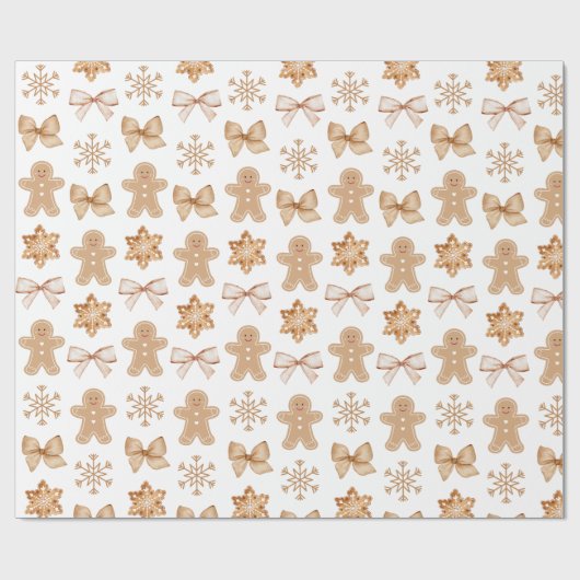 ギンガブレッユニークドクリスマスプレゼント包装紙 ラッピングペーパー (フラット)