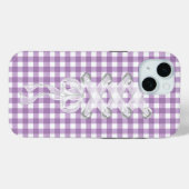 ギンガムに引っ掛けるコルセットリボン Case-Mate iPhoneケース (裏面 (横))