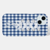 ギンガムに引っ掛けるコルセットリボン Case-Mate iPhoneケース (裏面 (横))