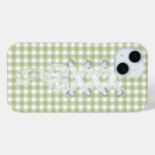 ギンガムに引っ掛けるコルセットリボン Case-Mate iPhoneケース (裏面 (横))
