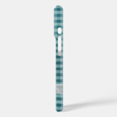 ギンガムに白い透明な弓 Case-Mate iPhoneケース (裏面 / 左)