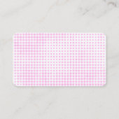 ギンガムに黒い猫とタンポポ 名刺 (裏面)