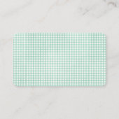 ギンガムに黒い猫とタンポポ 名刺 (裏面)