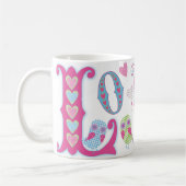 ギンガムの愛甘いコキンメフクロウ コーヒーマグカップ (左)