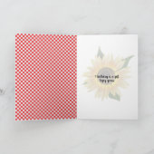 ギンガムの日赤と白照りの誕生日 カード (内部)