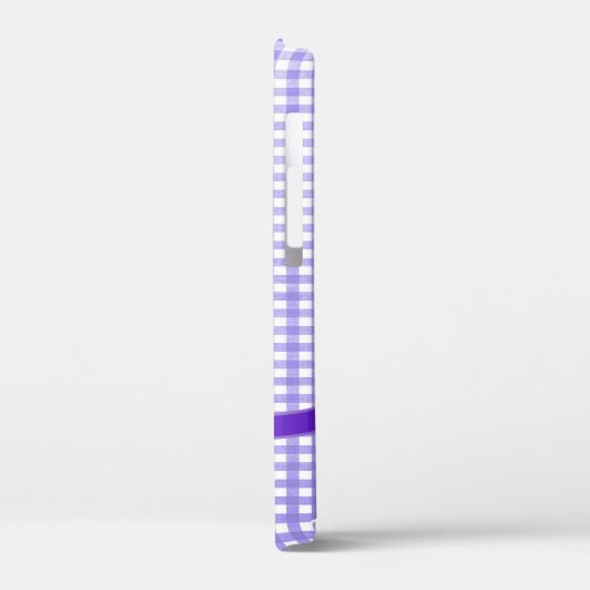 ギンガムの紫色の弓 Case-Mate iPhoneケース (裏面 / 左)