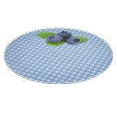 ギンガムの青い果実 カッティングボード (角)