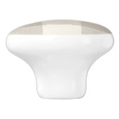 ギンガムは格子状のベージュをチェックする セラミックノブ (側面)