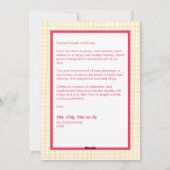 ギンガムウェーブピンクイエロークリスマスカスタムの写真3 シーズンカード (裏面)