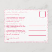 ギンガムウェーブピンクカスタムのクリスマス写真3 シーズンポストカード (裏面)