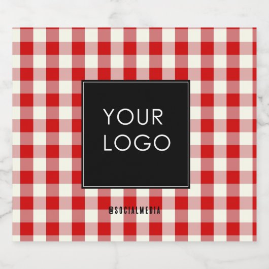 ギンガムカンパニー ロゴ ソーシャルメディア ビールラベル (シングルラベル)