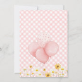 ギンガムガ間抜けースバースデーパーティー 招待状 (裏面)