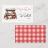 ギンガムクリスマスマーケットおむつラッフルベビーショウ エンクロージャーカード (正面/裏面)