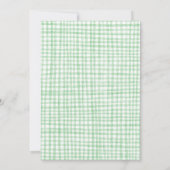 ギンガムクリ予測できなスお洒落カスタムスパーティー 招待状 (裏面)