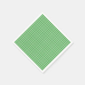 ギンガムグリーン紙ナプキンス スタンダードカクテルナプキン (角)