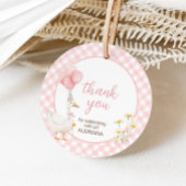 ギンガムグ間抜けガースバースデーパーティーラウンド フェイバータグ