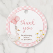 ギンガムグ間抜けガースバースデーパーティーラウンド フェイバータグ (正面)