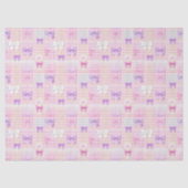 ギンガムコケット弓ベビーシャワーガールズ誕生日 薄葉紙 (正面)