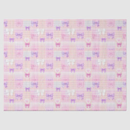 ギンガムコケット弓ベビーシャワーガールズ誕生日 薄葉紙