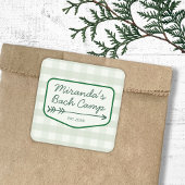 ギンガムサマーキャンプバチェロレッテキャンプ スクエアシール