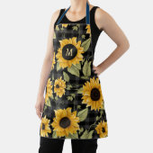 ギンガムサンフラワーパターン エプロン (インサイチュ)