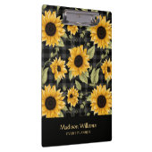 ギンガムサンフラワーパターン クリップボード (右)