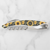 ギンガムサンフラワーパターン ソムリエナイフ (裏面)