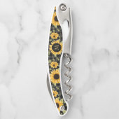 ギンガムサンフラワーパターン ソムリエナイフ (裏面)