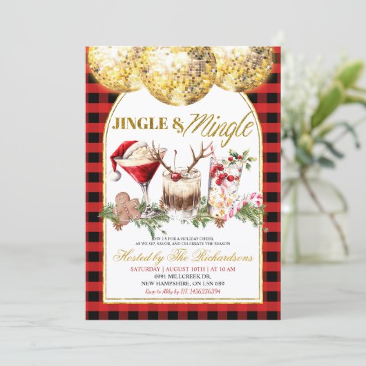 ギンガムジンルミングルクリスマスカクテルパーティー 招待状 (スタンド正面)
