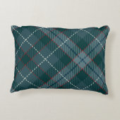 ギンガムスタイルクラシックブルースコットランドタータンチェックプレイド アクセントクッション (裏面)