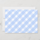 ギンガムゾウ男の赤ちゃん写真誕生のお知らせ 案内状 (裏面)