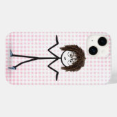 ギンガムチェックのスニーカー女子 Case-Mate iPhoneケース (裏面 (横))