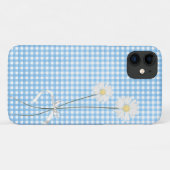 ギンガムチェックのデイジーのブーケ Case-Mate iPhoneケース (裏面(横))