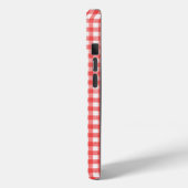 ギンガムチェックの上のコルセットリボンラシング Case-Mate iPhoneケース (裏面 / 左)