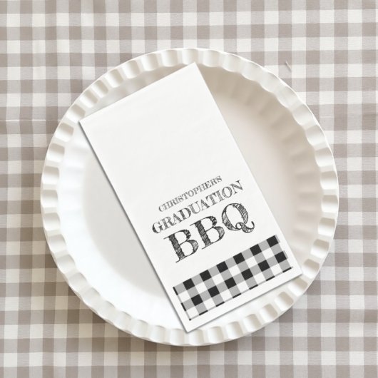 ギンガムチェックの卒業パーティBBQ