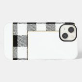 ギンガムチェックのL iPhoneケース (裏面横)